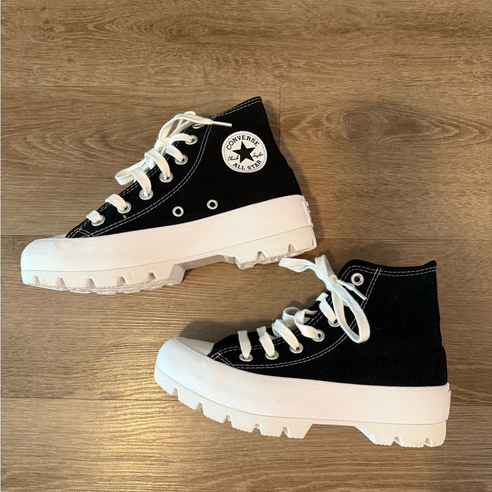 Converse Black and White High-Top Sneakers